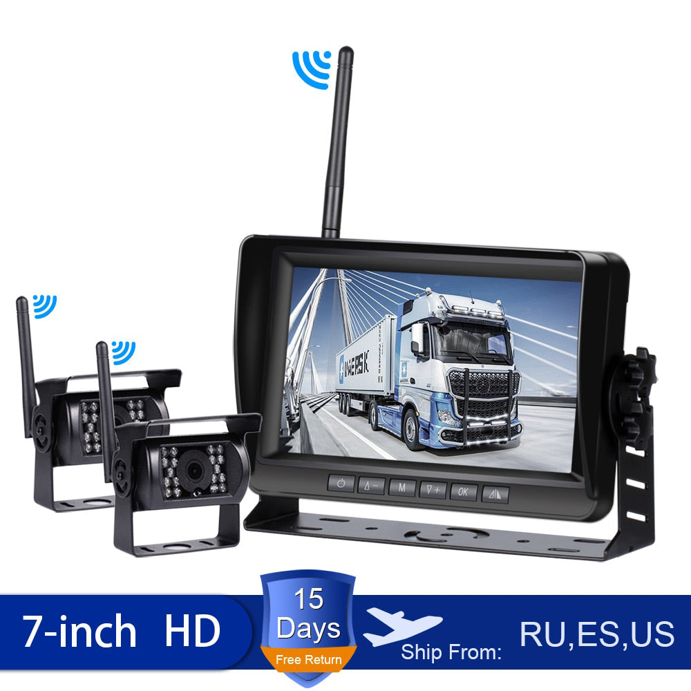 7 Inch Wireless Car Monitor Screen Reverse Vehicle Monitors Reversing Camera Screen For Car Monitor For Auto Truck RV