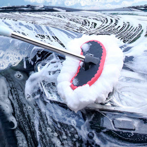 95/125cm Car Cleaner Brush Kit Car Window Windshield Cleaning Adjustable Telescopic Cleaning Wiping Soft Milk Silk Mop Wash Tool