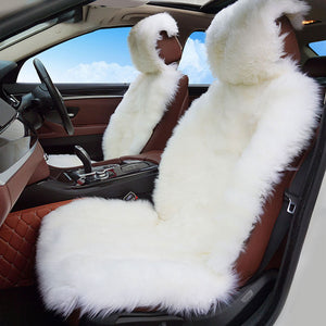 Luxury Universal Car Seat Covers 100% Australian Sheepskin Autumn Winter Warm Fur Seat Cover Auto Interior Accessories