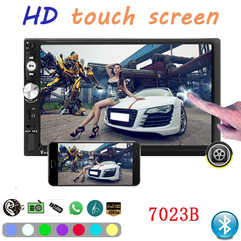 Car MP5 Player Bluetooth HD Player MP5 Touch-sensitive Video Playback Car Radio Recorder Car Audio Multimedia Player