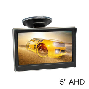 5 IPS AHD Car Rear View Monitor Inside Parking Backup Monitor With Suction Cup And Bracket For MPV SUV Horse Lorry